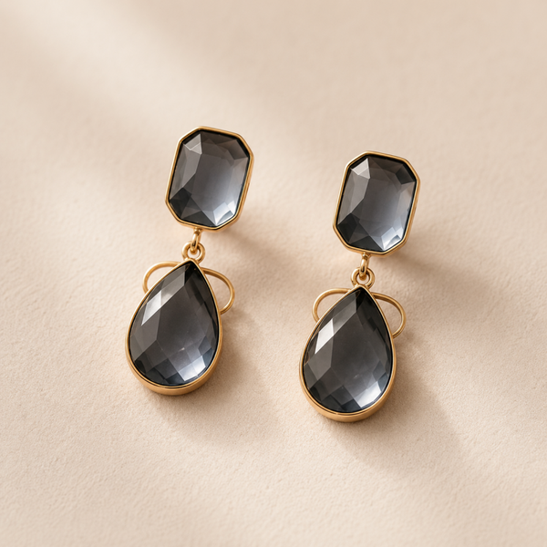 Oorbellen blue stone.