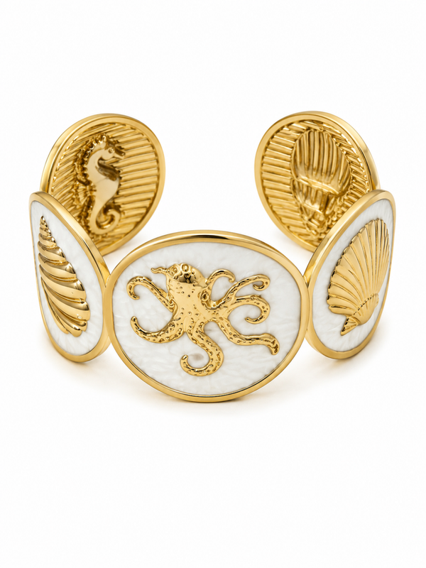 Bangle armband statement zee wit