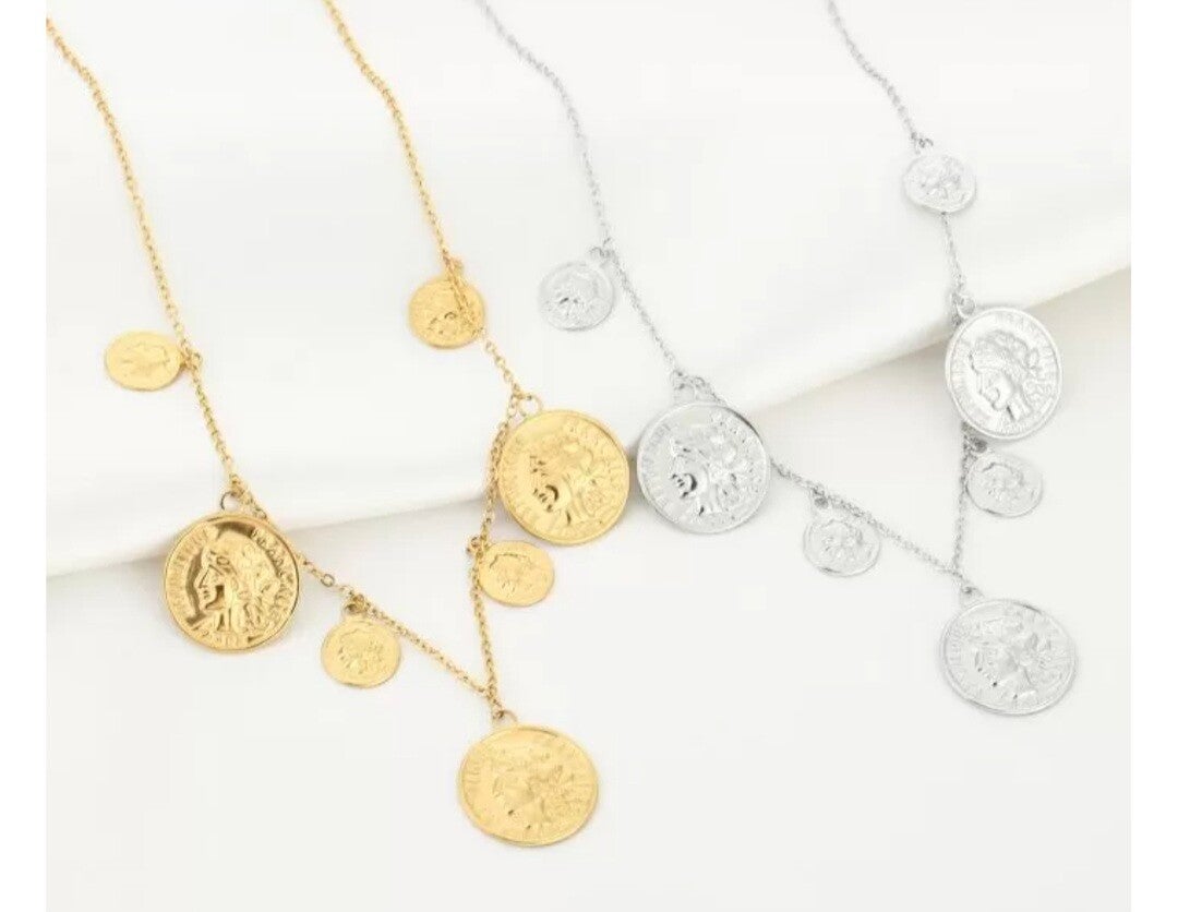 Coins ketting - charms