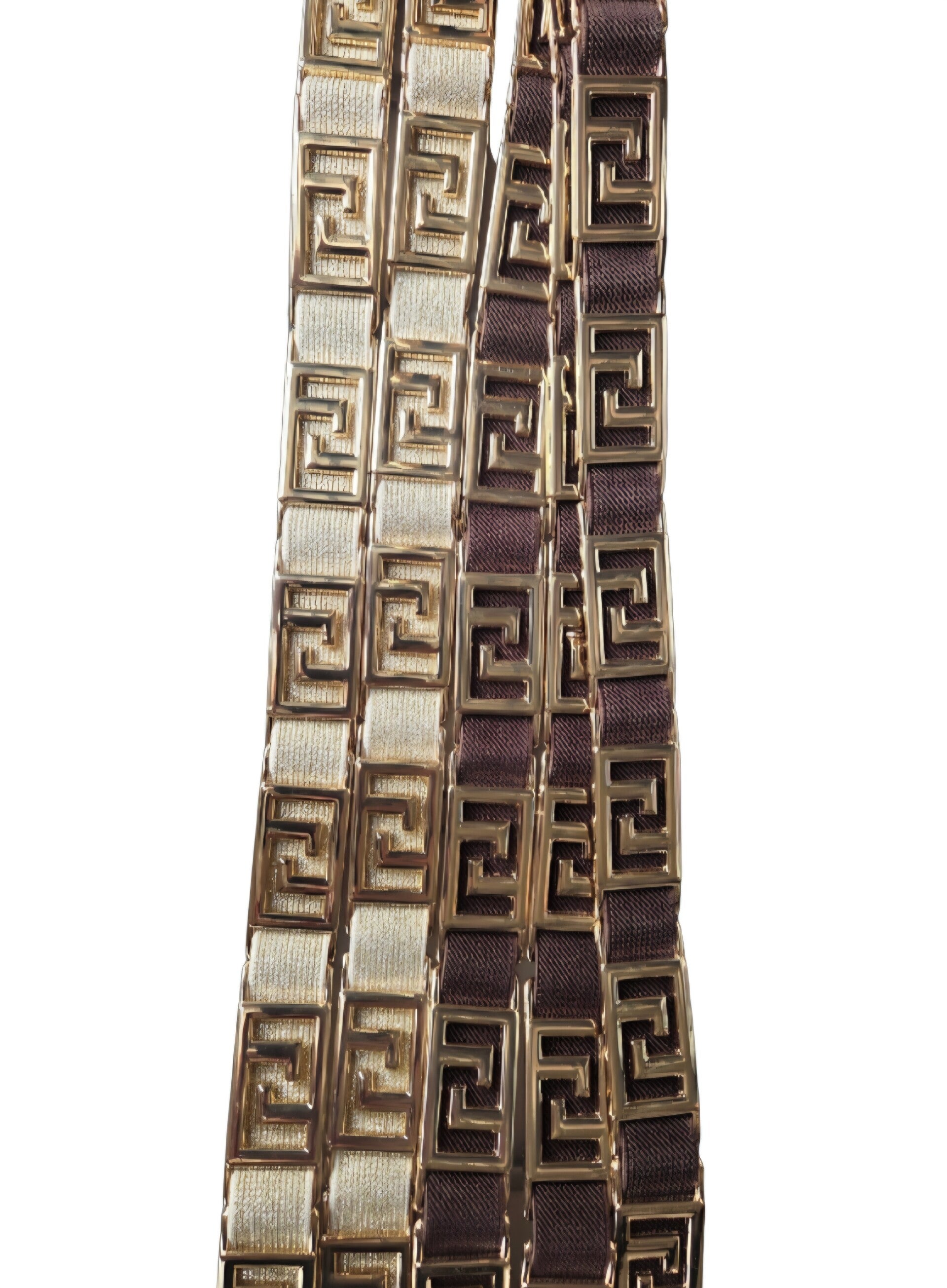 Riem Elastisch  goud en  donkerbruin