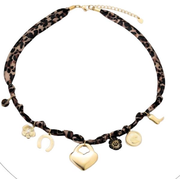 Ketting panter cowgirl-Stainlesssteel