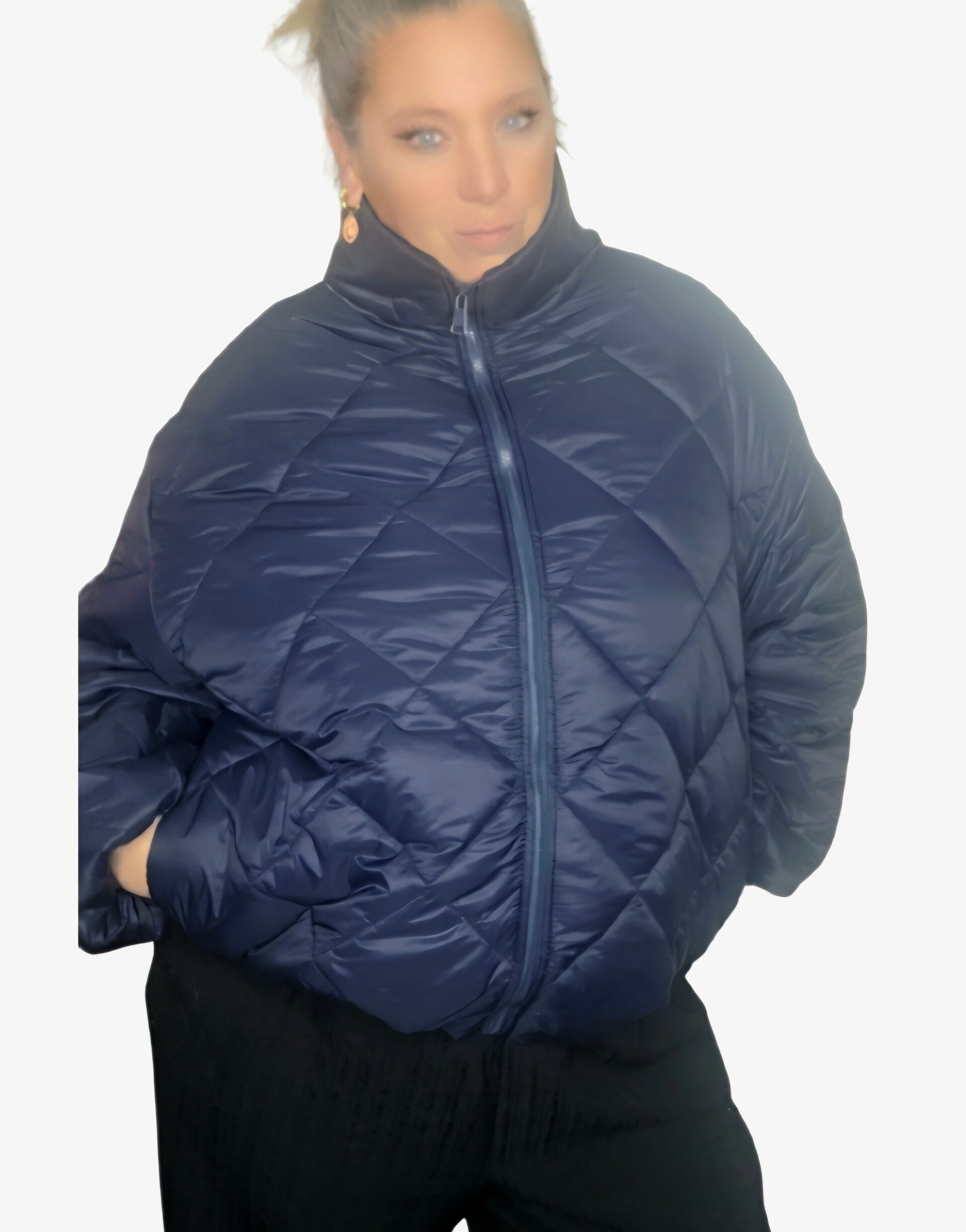 Tussendoor jas donkerblauw t/m 50