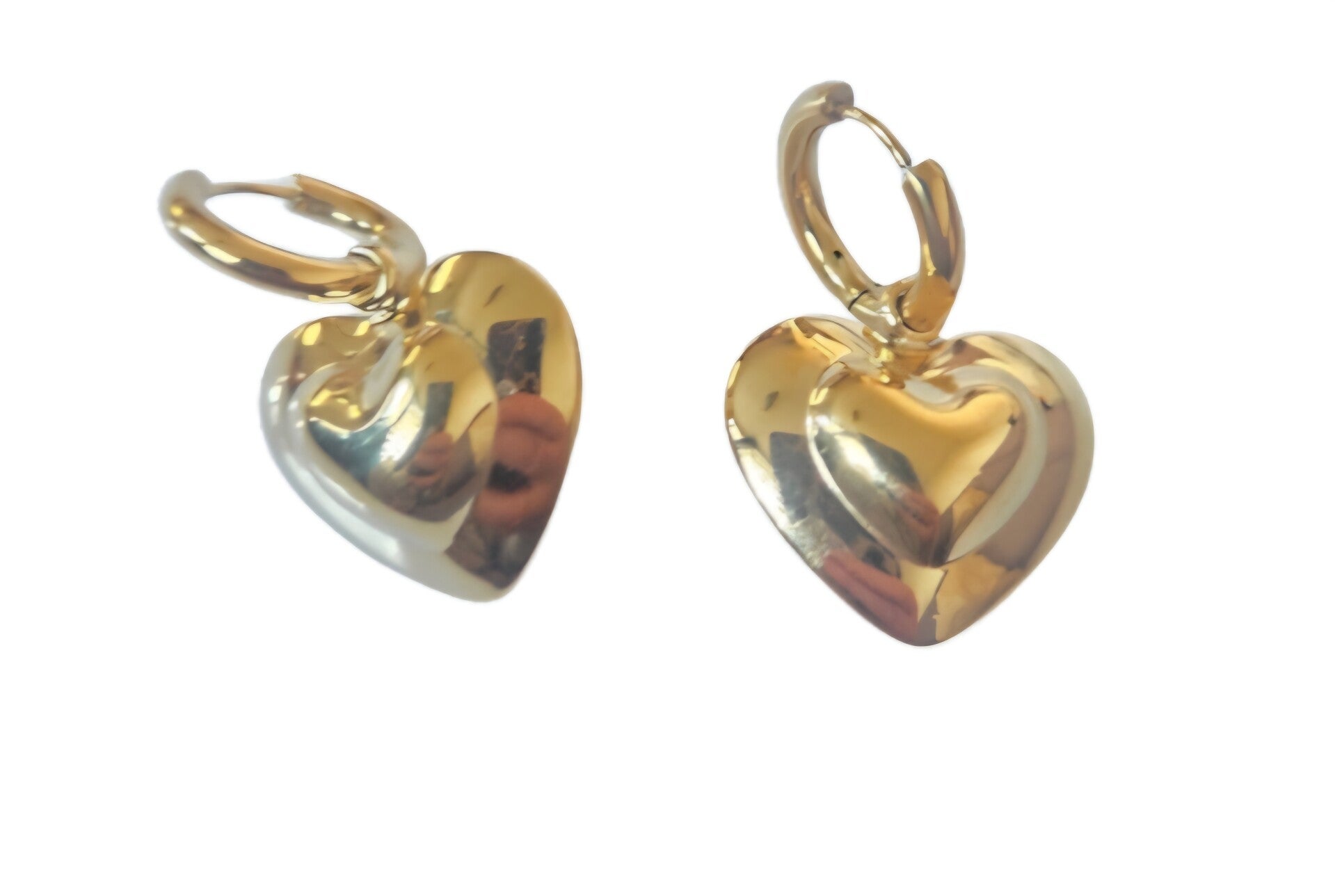 Oorbellen hart - statement- Stainlesssteel