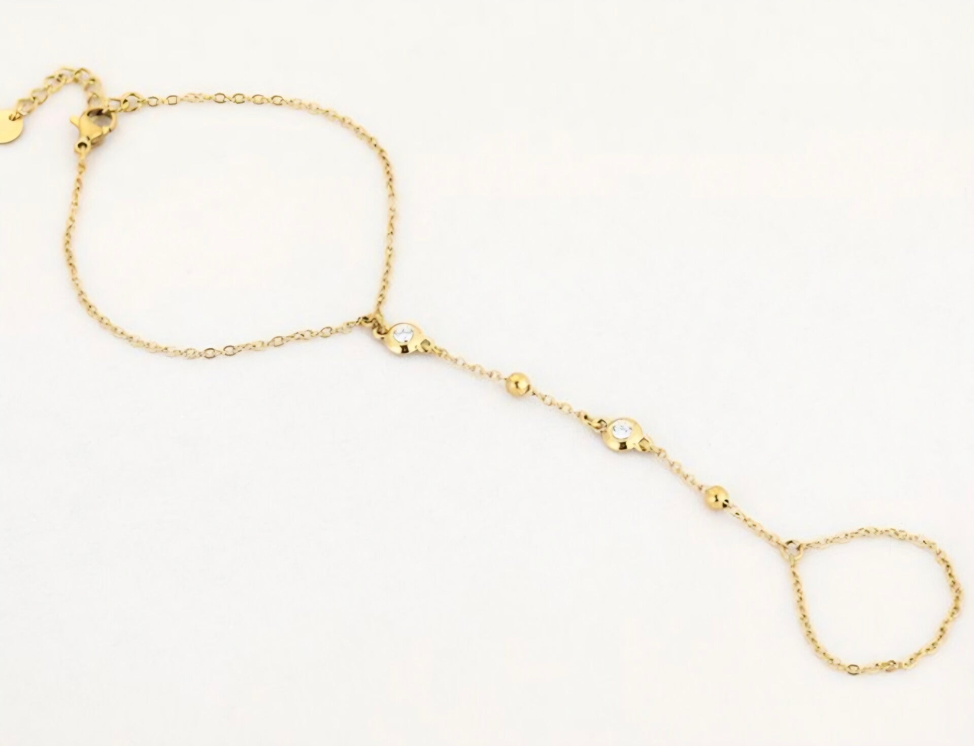 Handchain goud - Stainlesssteel shine