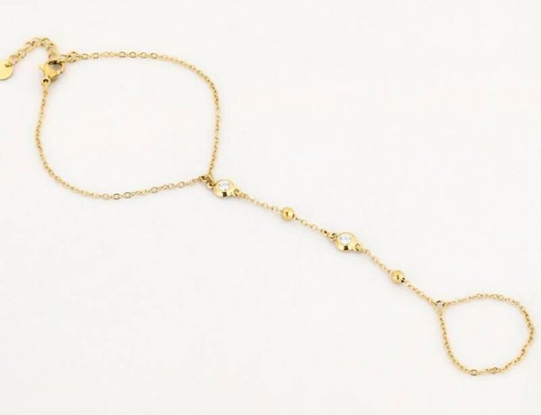 Handchain goud - Stainlesssteel shine