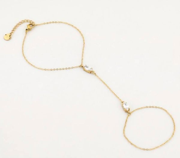 Handchain goudkleurig- jay