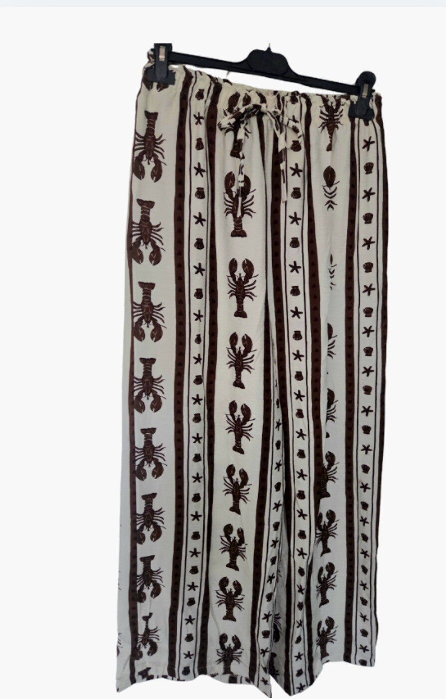 Broek kreeft donkerbruin