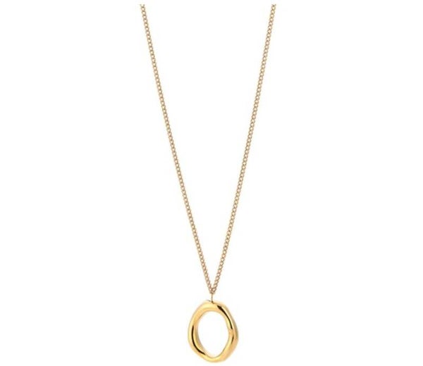 Ketting ovaal goud Stainlesssteel