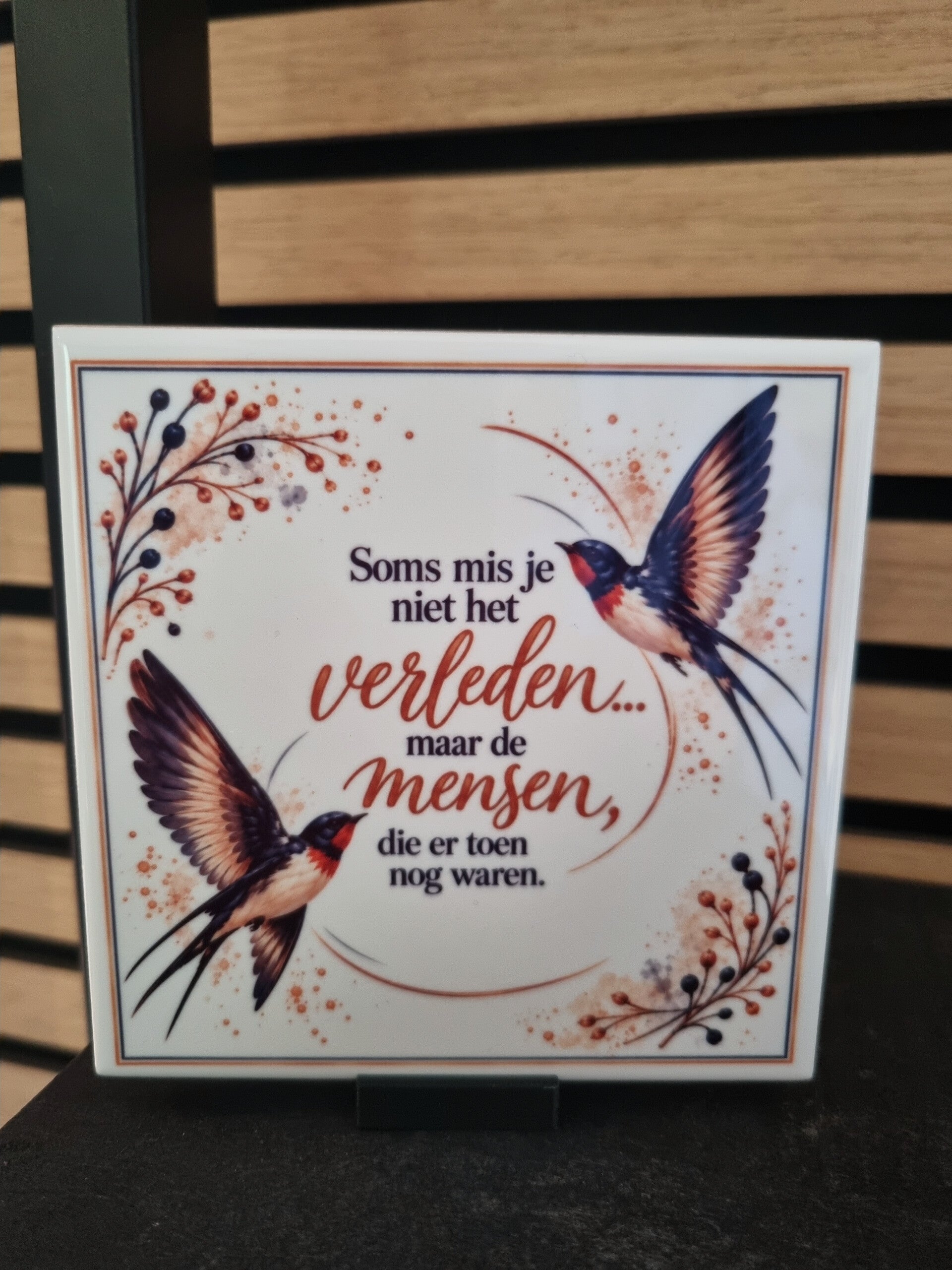 Soms mis je niet het verleden... maar de mensen, die er toen nog waren.