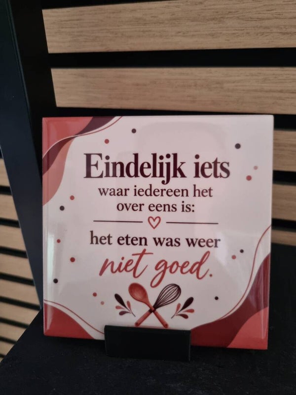 Eindelijk iets waar iedereen het over eens is