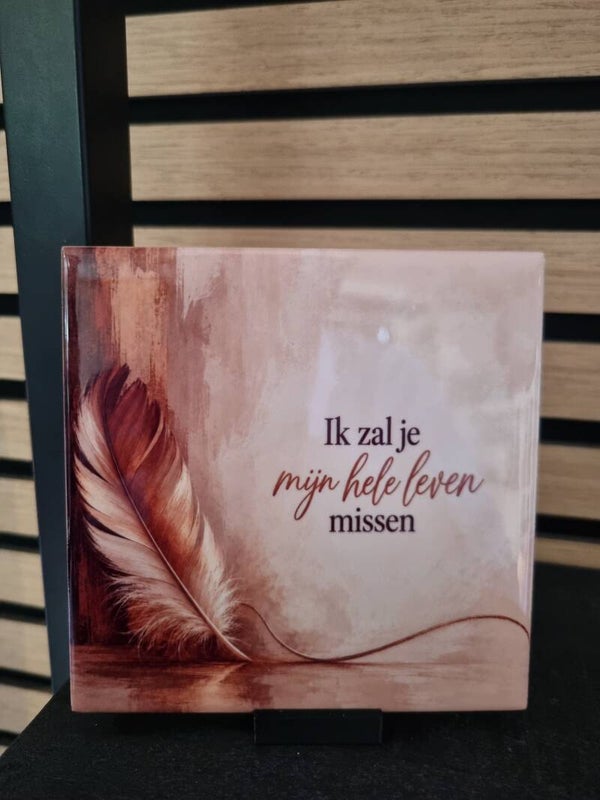 Ik zal je mijn hele leven missen