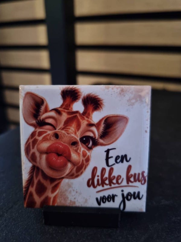 Een dikke kus voor jou • Giraf