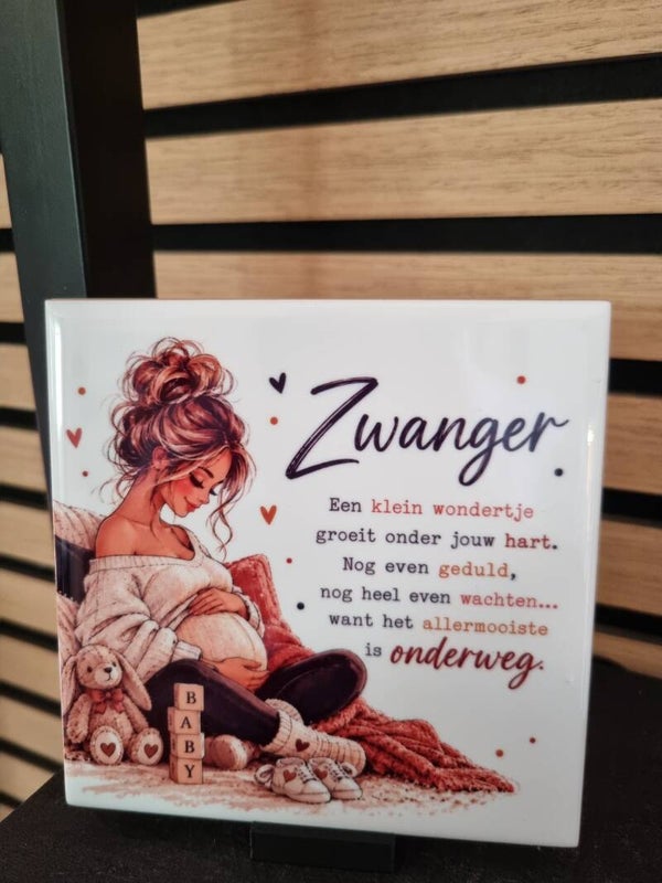 Zwanger. Een klein wondertje groeit onder jouw hart.