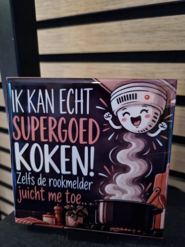 Ik kan echt supergoed koken! Zelfs de rookmelder juicht me toe...