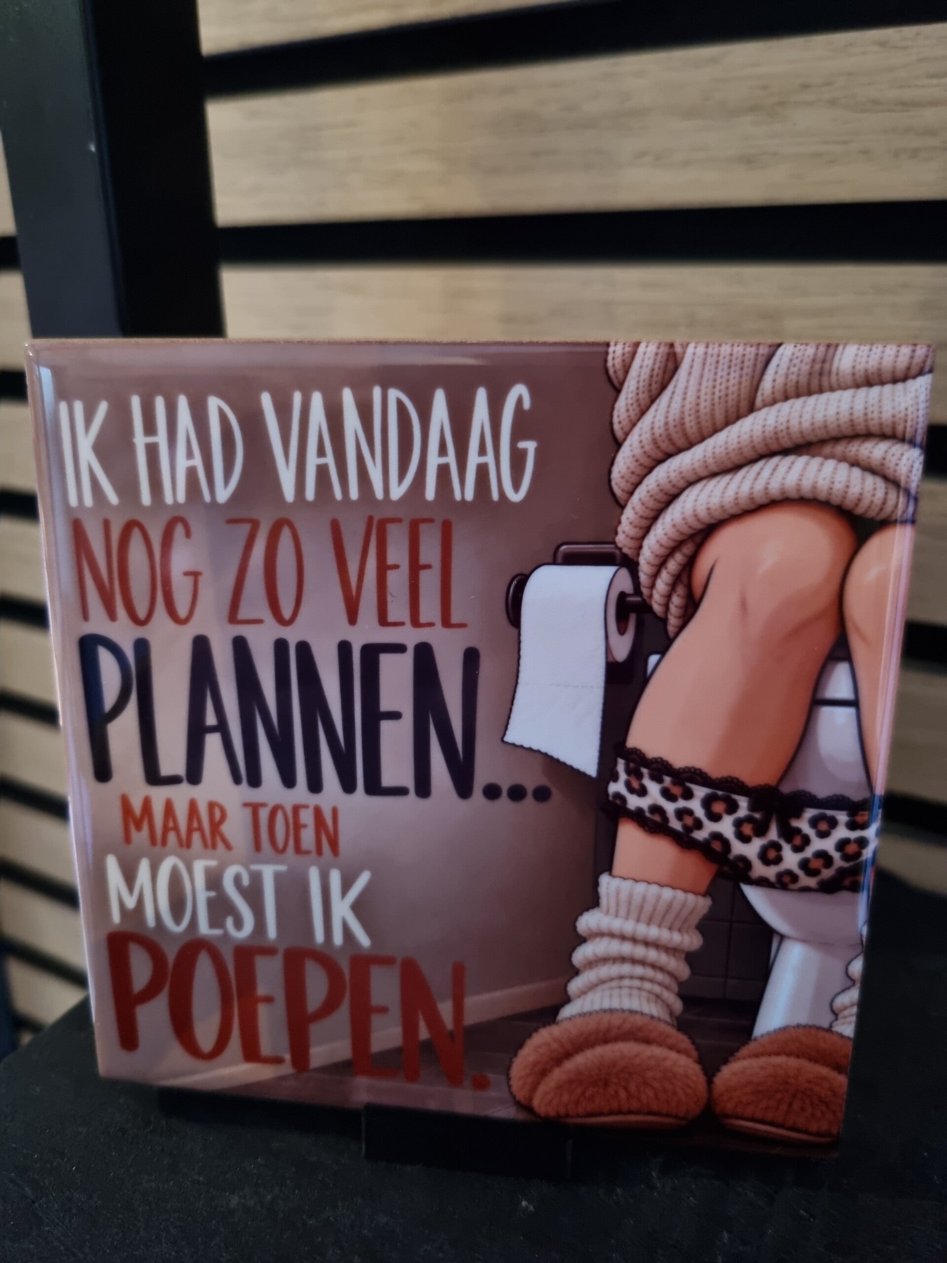 Ik had vandaag nog zo veel plannen... maar toen moest ik poepen.