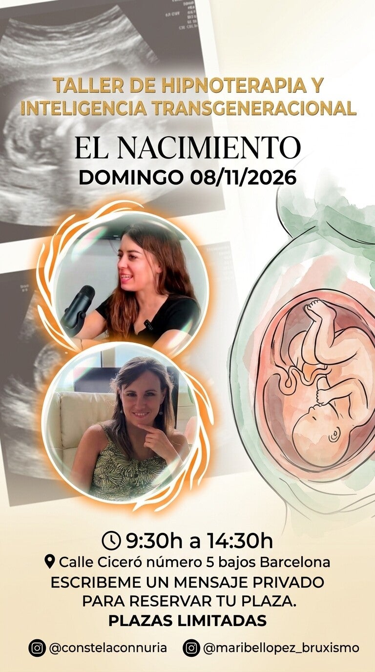 Taller de Constelaciones familiares e hipnoterapia el nacimiento en Barcelona