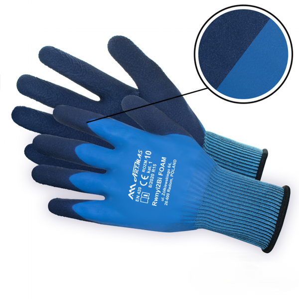 Arbeitshandschuhe Latex RWnyl 2 BI Foam