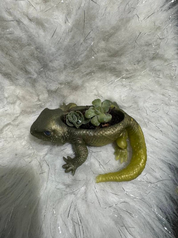 Lizard flowerpot