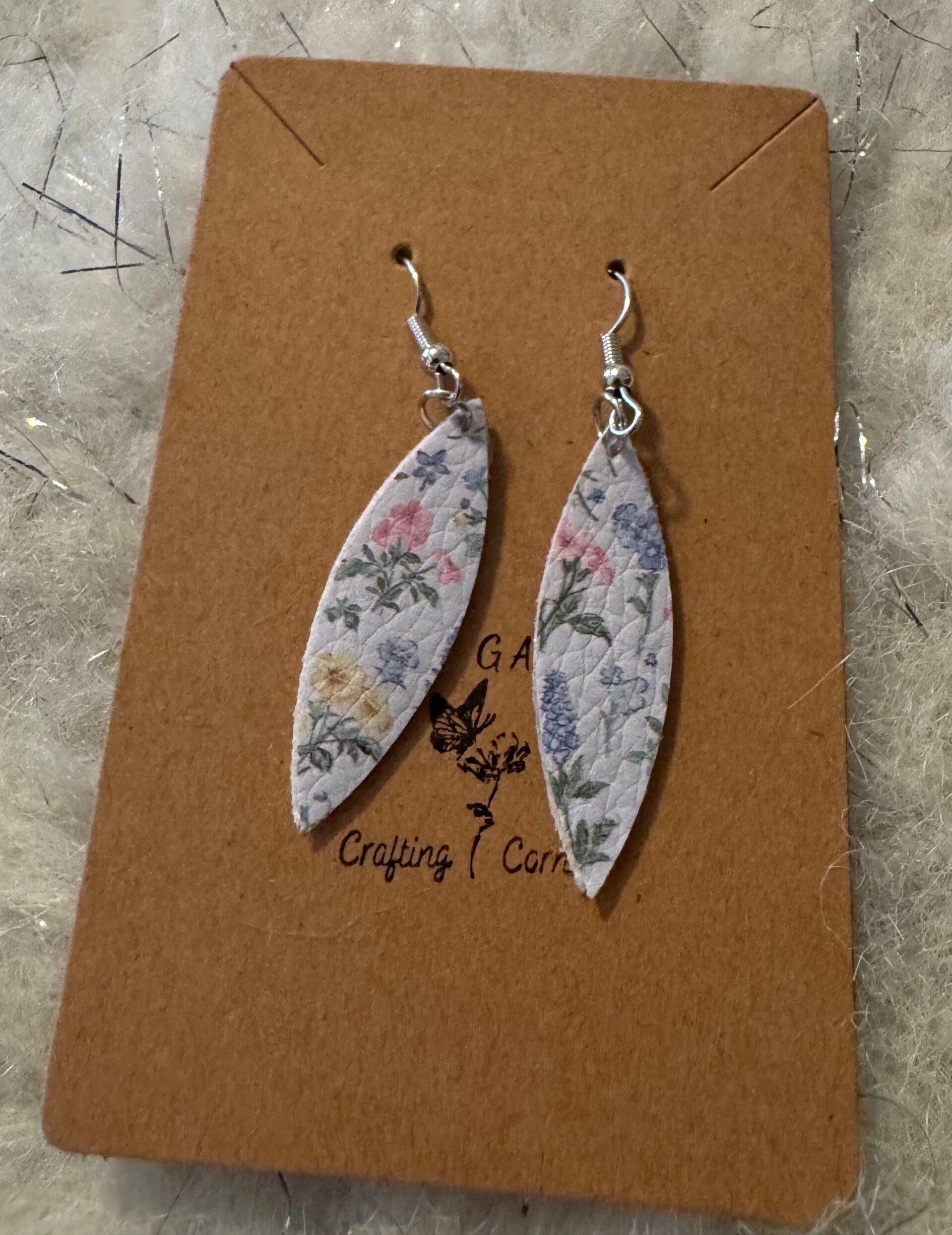 Faux Leather Earrings