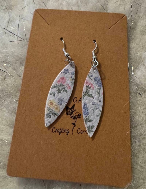 Faux Leather Earrings