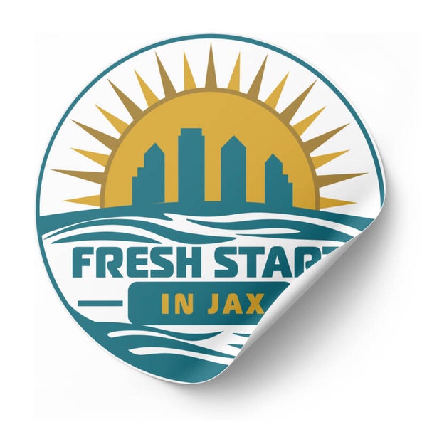 Fresh start in Jax sticker