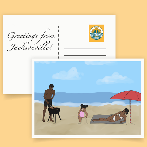 Jacksonville beach post card
