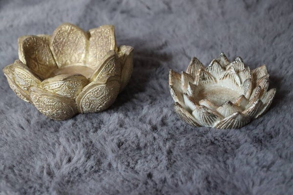 Teelichthalter Lotus