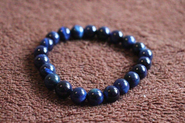 Lapislazuli-Tigerauge-Steinarmband