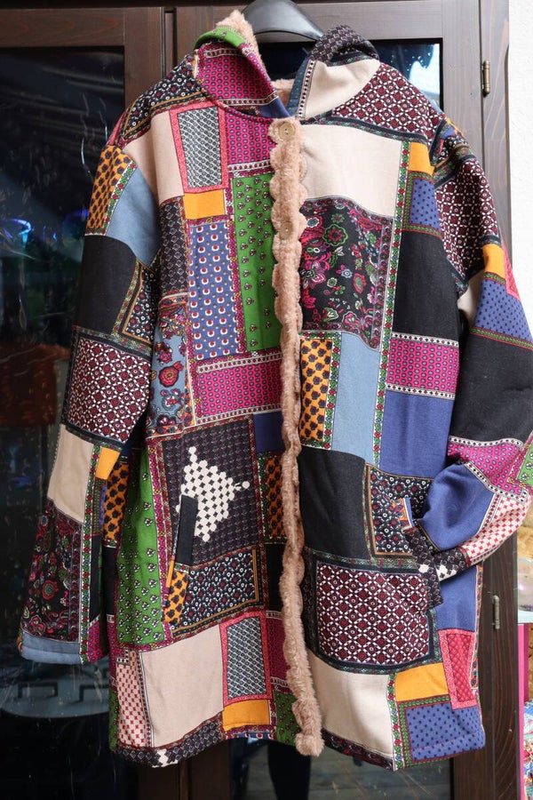 Boho Mantel mit Patchwork Design