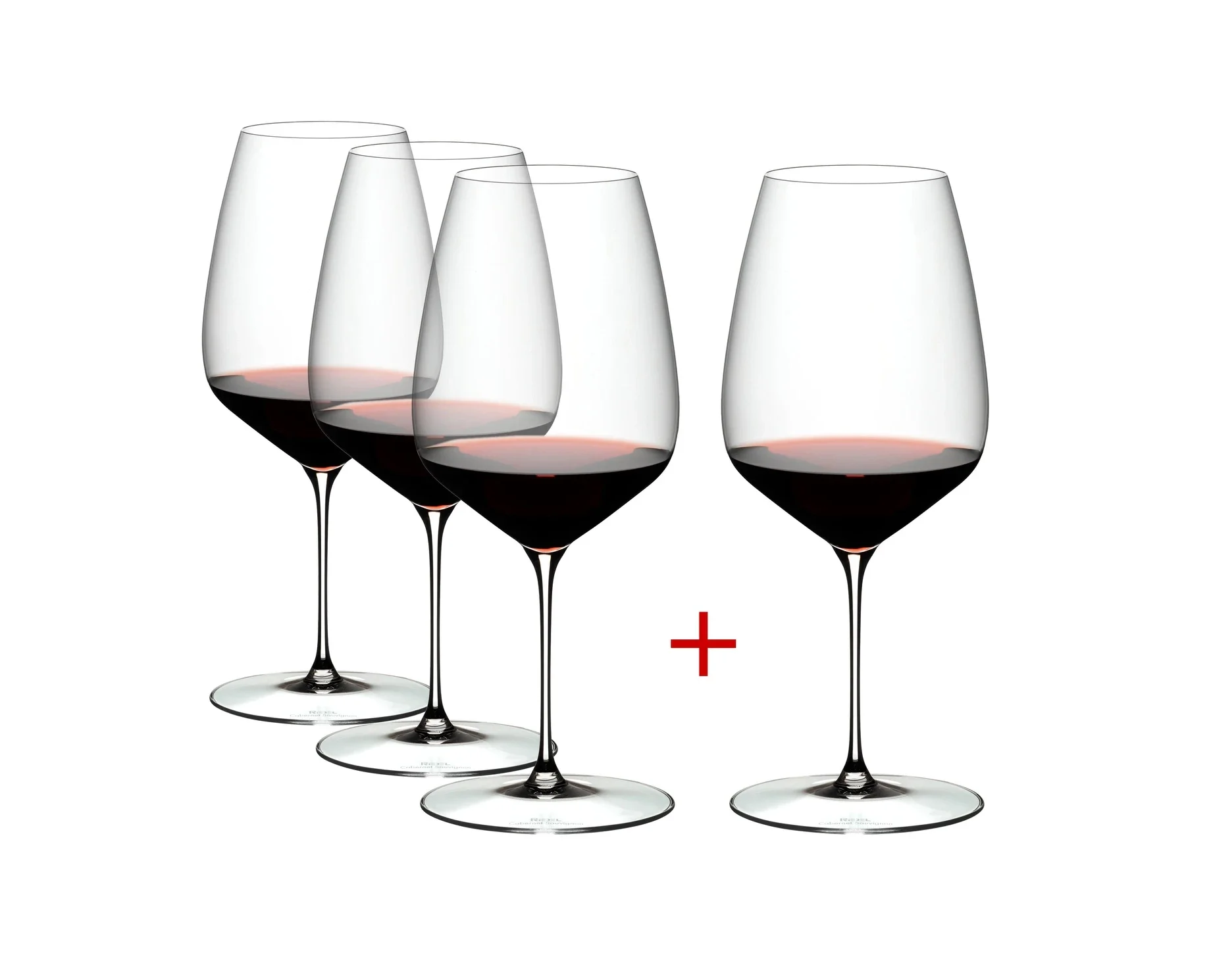 Riedel Veloce Cabernet / Merlot Wijnglazen – Set van 4 (Betaal 3)