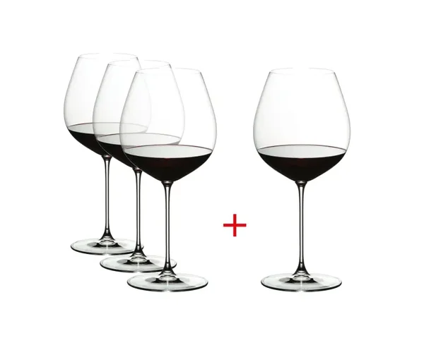 Riedel Veritas Old World Pinot Noir Wijnglazen – Set van 4 (Betaal 3)