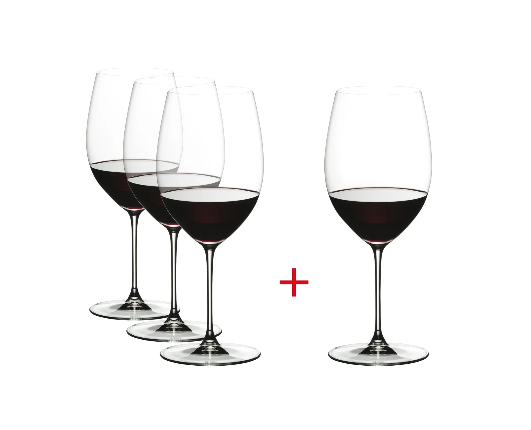 Riedel Veritas Cabernet / Merlot Wijnglazen – Set van 4 (Betaal 3)