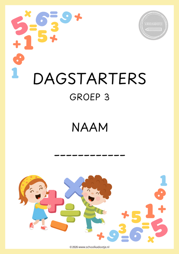 Bewerkbaar dagstarter groep 3 + antwoorden