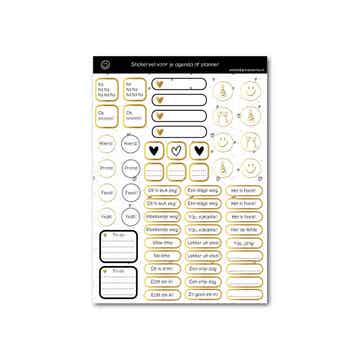 Stickervel A5 voor je agenda of planner