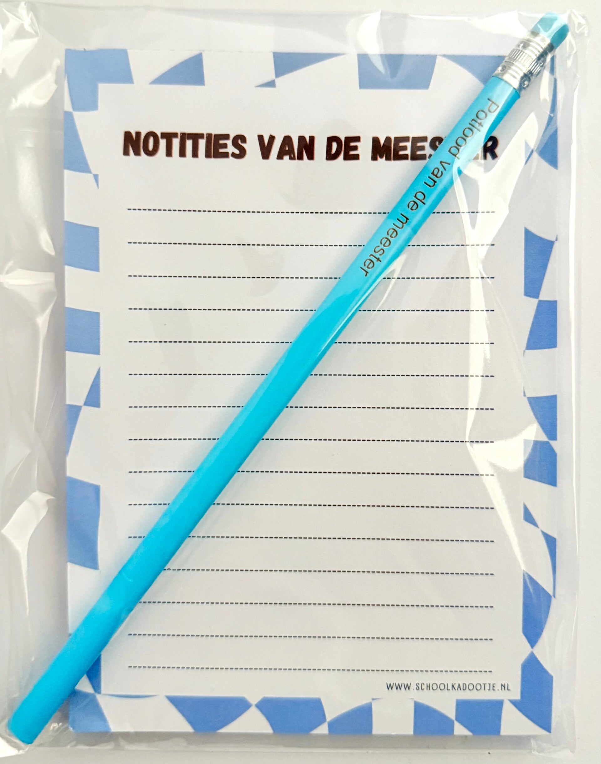 --> Notites van de meester | Potlood van de meester blauw