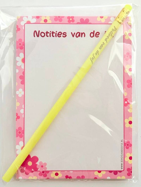 --> Notities van de juf | Potlood van de juf (meerdere kleuren)