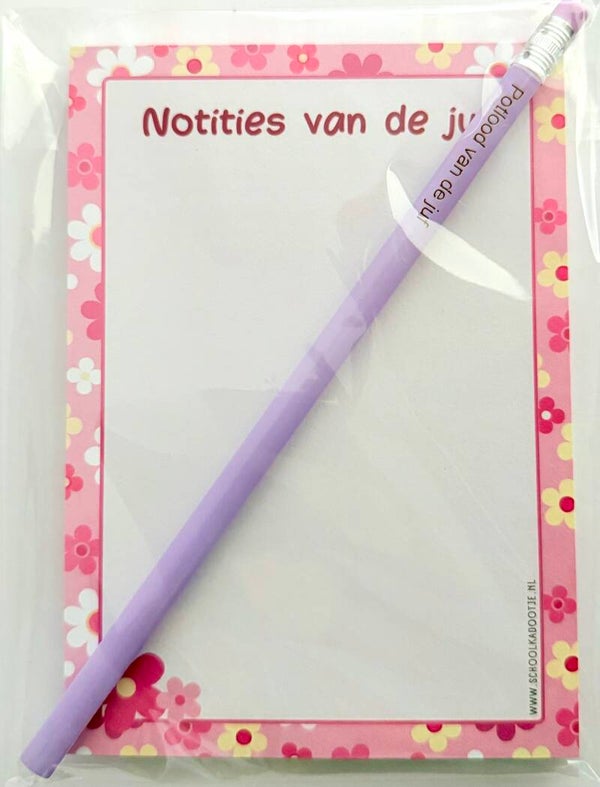 --> Notities van de juf | Potlood van de juf (meerdere kleuren)