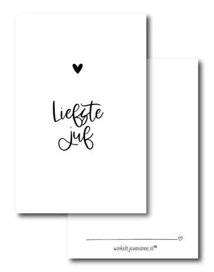 Mini kaartje | Liefste juf