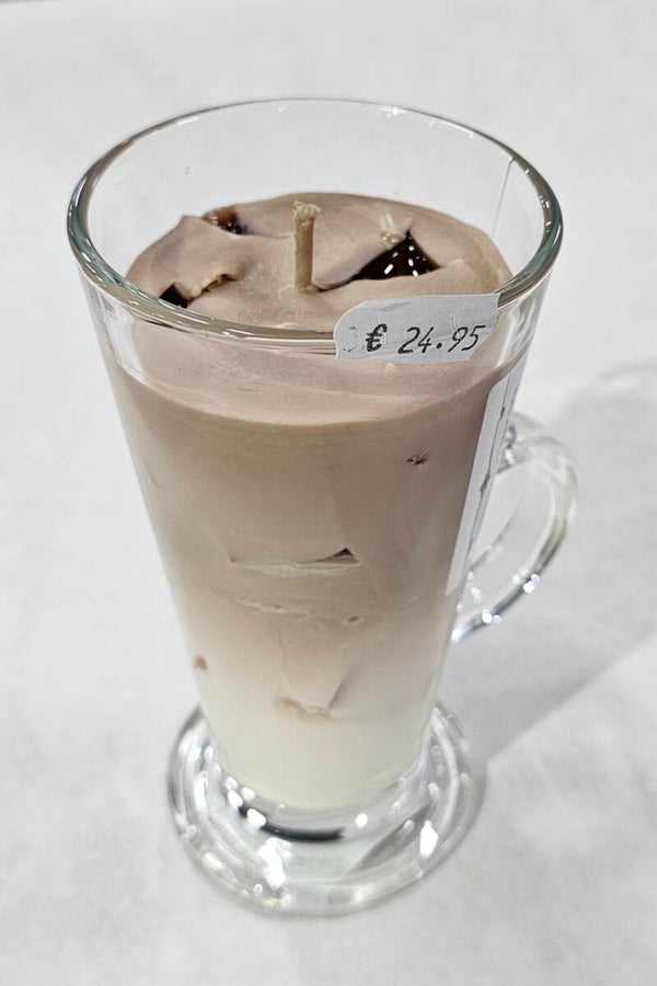 Iced coffee latte kaars
