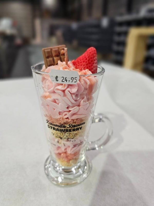 Strawberry crunch kaars