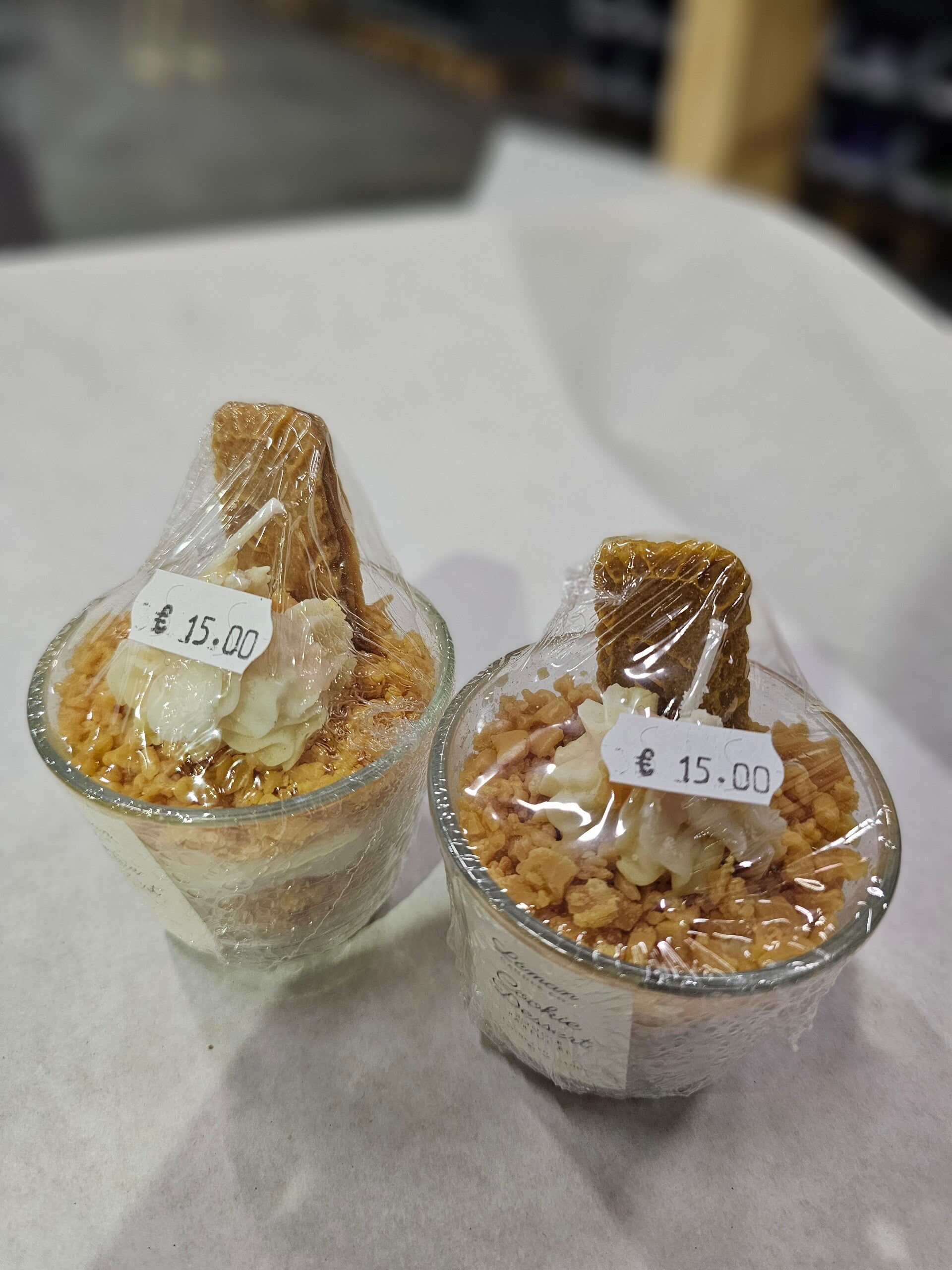 Cookie dessert kaars