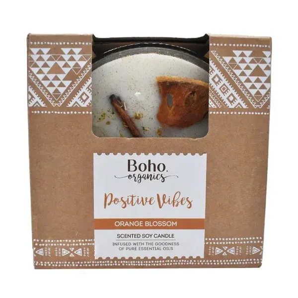 Organics - Sinaasappelbloesem Kaars Positieve Vibes