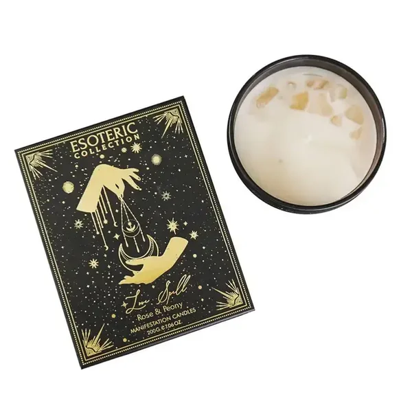 Liefdesspreuk - Roos & Pioen Kaars 200gr