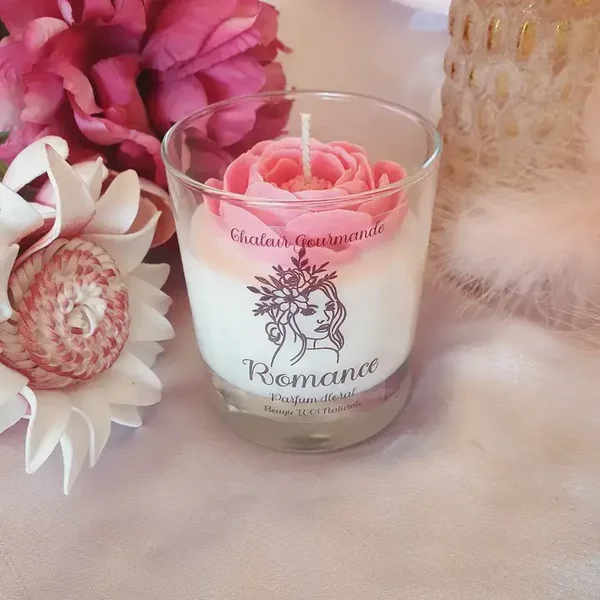 Romantische Kaars met Pioenroosgeur 🌸🕯️