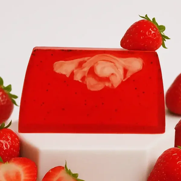 Wilde Aardbei Zeep Plak ( Fraise des bois )