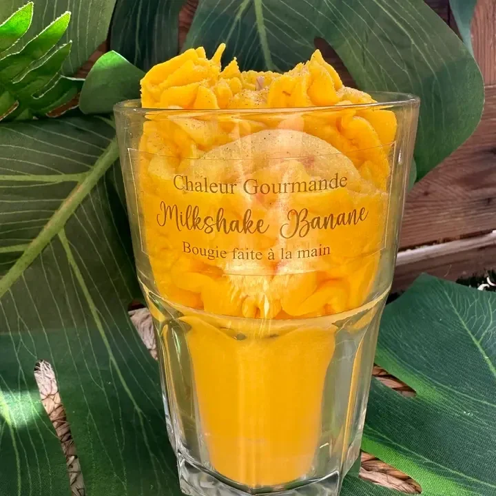 Milkshake-Kaars met Banaan 🍌🕯️