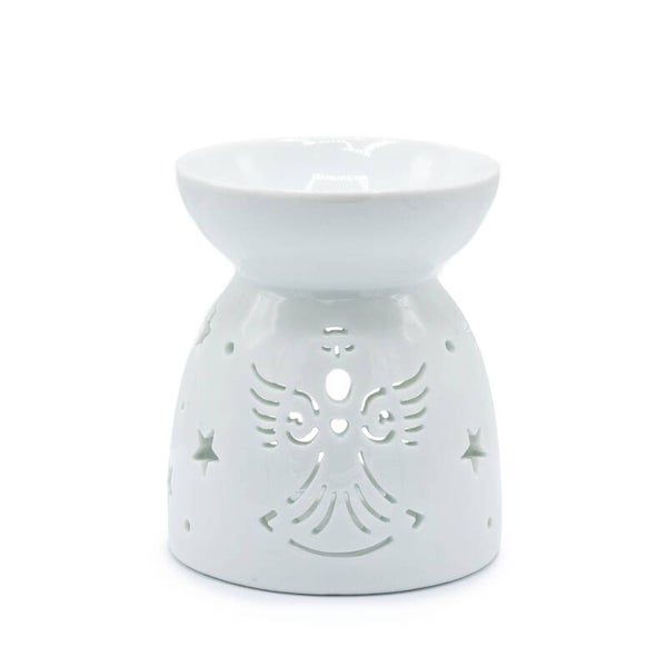 Engel Uitsnijding Wax / Oliebrander  - Wit