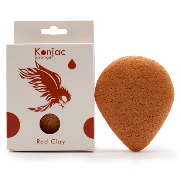 Traanvormige Konjac Spons - Rode Klei - Verjongend
