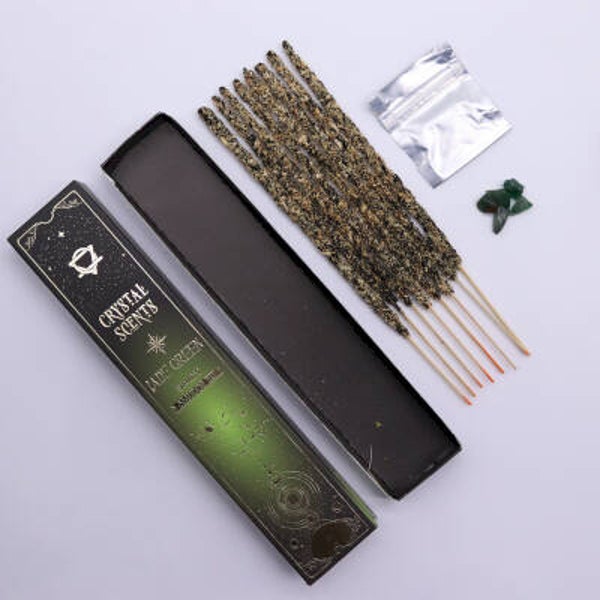 Jade Crystal Smudge Wierook - Kruidige Geur