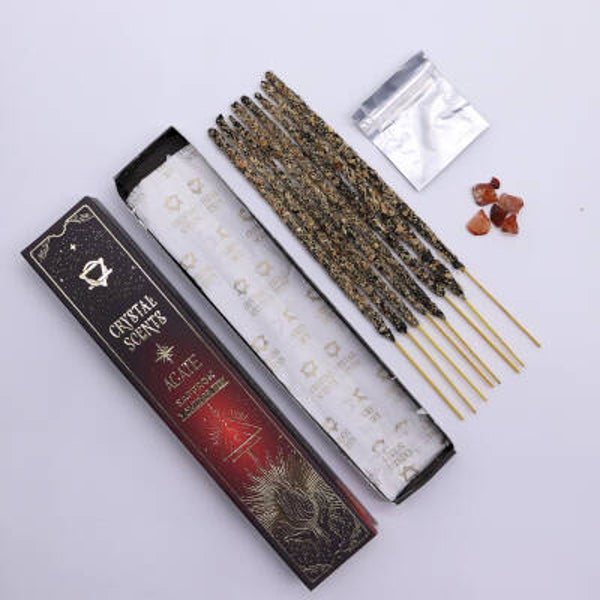 Rode Agaat Crystal Smudge Wierook - Safraan Geur